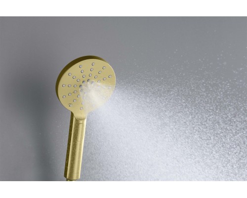 AQ2006BG ОБЕРОН ручной душ Select 120 3 jet, шлиф. золото AQ2006BG