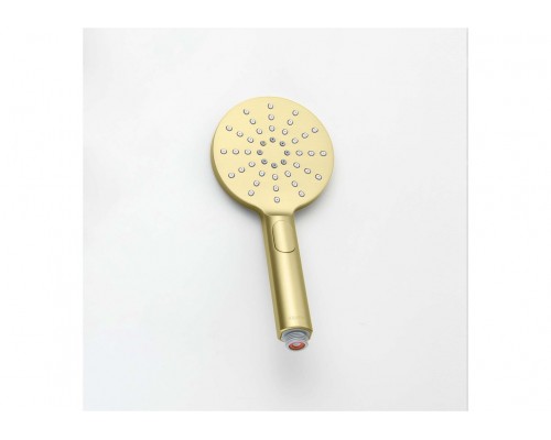 AQ2006BG ОБЕРОН ручной душ Select 120 3 jet, шлиф. золото AQ2006BG