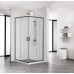 AQ ARI KV 09020BL Душевой уголок квадратный, двери раздвижные 900x900x2000 профиль черный, стекло прозрачное AQ ARI KV 09020BL