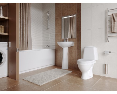 131112S0011B0 Умывальник Соната с переливом белый 540х485 1.3111.2.S00.11B.0