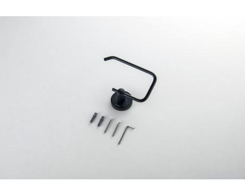 AQ4218MB ОБЕРОН бумагодержатель квадратный, матовый черный AQ4218MB