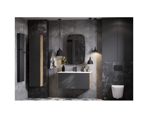 1A2582K1AJA00 Набор: 1A258201AJA00 Тумба-умывальник Сохо 100 Дуб Веллингтон/ 1WH501627 РаковинаЭлина 100 1A2582K1AJA00