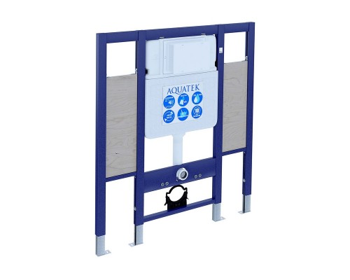 INSE-0000002.36 Aquatek Sensor SET Монтажная рама для подв унитаза 1130950100 для лиц с ограниченными возможностями + панель смыва KDIS-0000036 INSE-0000002.36