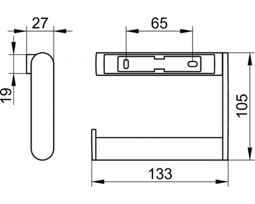 14962070000 PLAN Держатель для туалетной бумаги, нержавеющая сталь 14962070000