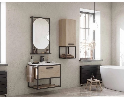 1A2424K1LTDU0 Набор: 1A242401LTDU0 Лофт Фабрик 80 Дуб Эндгрейн/ 1A708031FB010 Раковина Фабиа 80 1A2424K1LTDU0