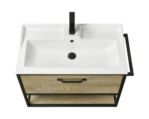 1A2424K1LTDU0 Набор: 1A242401LTDU0 Лофт Фабрик 80 Дуб Эндгрейн/ 1A708031FB010 Раковина Фабиа 80 1A2424K1LTDU0
