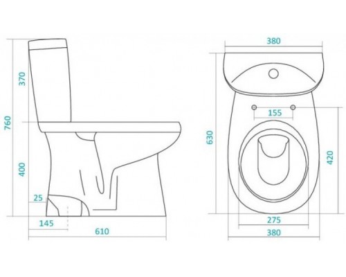 1.WH30.2.136 АНИМО Унитаз-компакт пол (станд, 2-реж., дюро softclose) 1.WH30.2.136