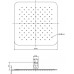 Верхний душ квадратный 300 мм 982.00 X07P016
