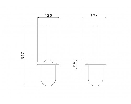 AQ4210BG ОБЕРОН ершик, шлиф. золото AQ4210BG