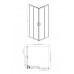 AQ ARI KV 09020CH Душевой уголок квадратный, двери раздвижные 900x900x2000 профиль хром, стекло прозрачное AQ ARI KV 09020CH