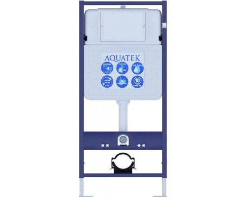 SET AQUATEK ЕВРОПА T-KKI2 (рама AQUATEK Standard INS-0000012(без клавиши)+крепеж KKI-0000002+унитаз ЕВРОПА AQ1900T-00 с тонким сиденьем soft-close SET AQUATEK ЕВРОПА T-KKI2