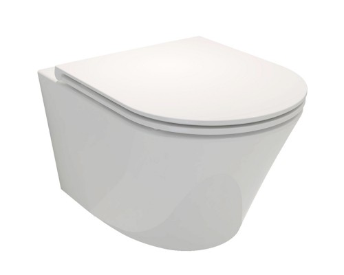 EDY102-00 RODIN+ Подвесной унитаз без обода с креплениями EDY102-00