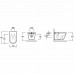 EDY102-00 RODIN+ Подвесной унитаз без обода с креплениями EDY102-00