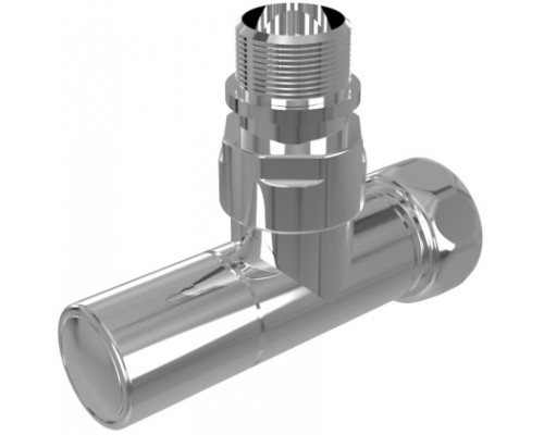 Комплект 2шт.: вентиль круглый г/ш 3/4х1/2, эксцентрик 3/4х1/2, отражатель 3/4, цвет хром AQ 1020CH