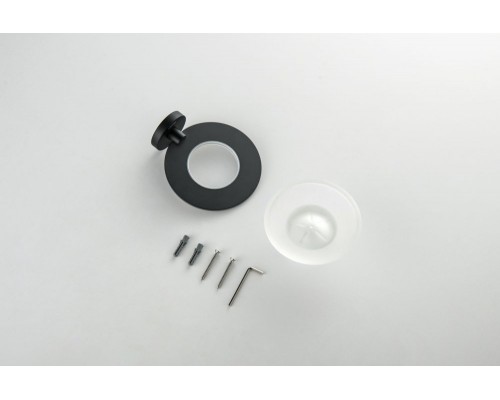 AQ4203MB ОБЕРОН мыльница, матовый черный AQ4203MB