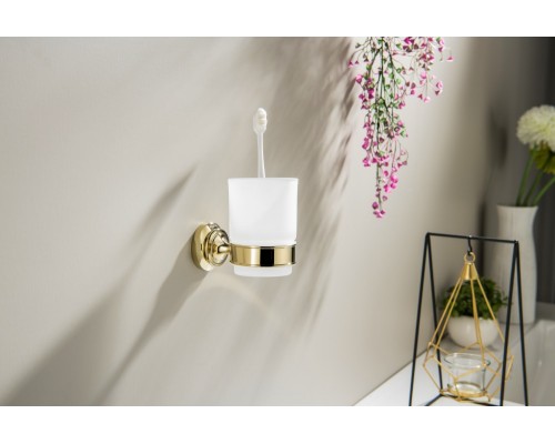 AQ4504PG КЛАССИК стакан с держателем, полир. золото AQ4504PG