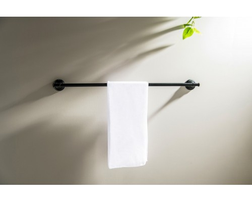 AQ4514MB КЛАССИК полотенцедержатель 600 мм, матовый черный AQ4514MB