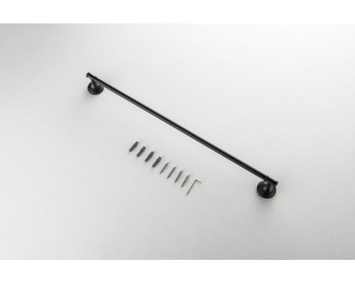 AQ4514MB КЛАССИК полотенцедержатель 600 мм, матовый черный AQ4514MB