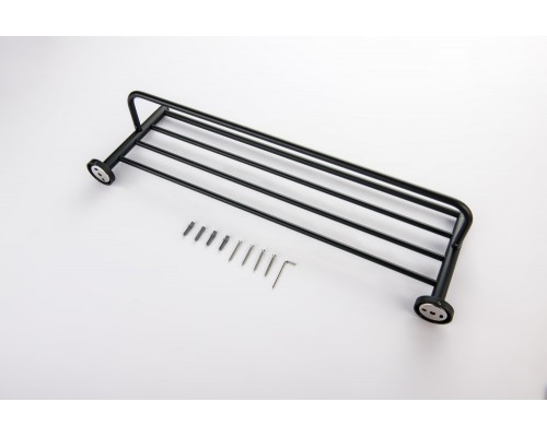 AQ4115MB ЕВРОПА полка для полотенец, матовый черный AQ4115MB