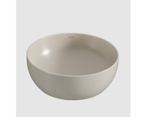 Раковина, Vitra, Outline, шгв 410-410-150, отверстия для смесителя-отсутствуют, VitrA Hygiene, цвет-тауп матовый