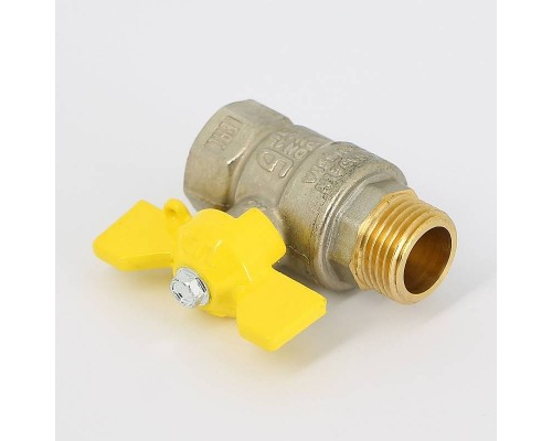 Кран газовый Pride LD НВ 1/2" полнопроходной бабочка