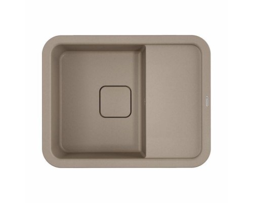 Мойка, OMOIKIRI, Tasogare, шгв 650-510-210, отверстия для смесителя-4 промаркированных, цвет-бежевый