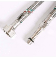 Гибкая подводка для смесителя UNI-FITT МL10х1 - 1/2" 150 см оплетка из нержавеющей стали