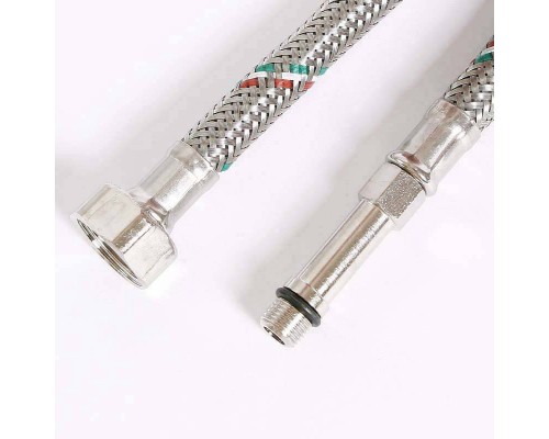 Гибкая подводка для смесителя UNI-FITT МL10х1 - 1/2" 150 см оплетка из нержавеющей стали Гибкая подводка для смесителя UNI-FITT МL10х1 - 1/2" 150 см оплетка из нержавеющей стали