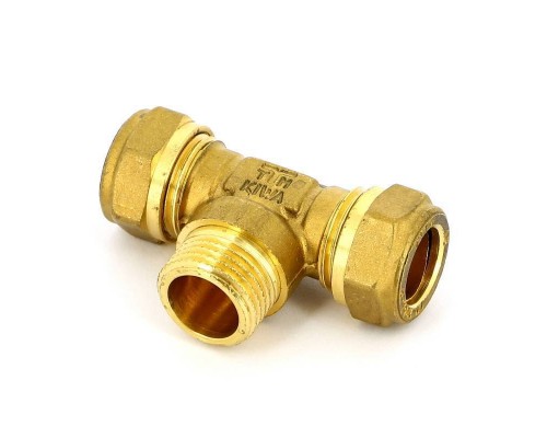 Тройник обжим-Н TIEMME 15х1/2"х15