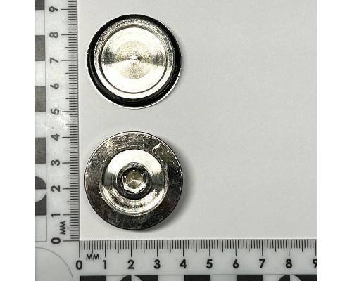 Заглушка Н 1 с прокладкой O-RING, никелированная (комплект 2 шт)