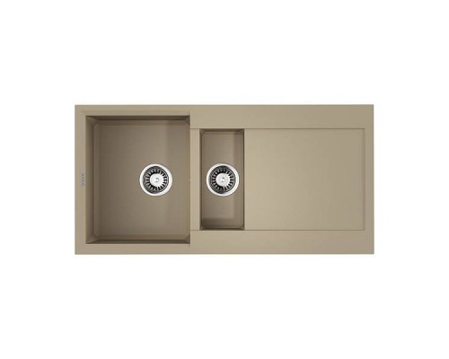 Omoikiri Sakaime 100-2-CH Кухонная мойка Tetogranit 100x50 см, цвет: шампань 4993897
