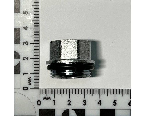 Переходник НВ 3/4 х 1/2 с прокладкой O-RING, хромированный