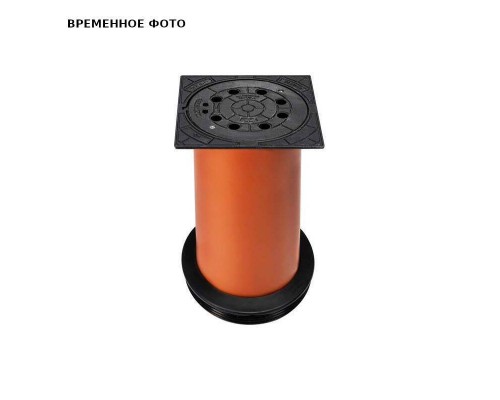 Телескопическая труба DN315 SV с вентиляцией, с чугун. крышкой (12,5 тонн) и упл. манжетой, Ger