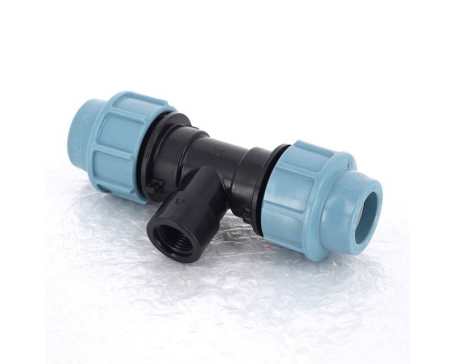 Тройник обжим-В для труб ПНД UNIDELTA 25x1/2" Тройник обжим-В для труб ПНД UNIDELTA 25x1/2"