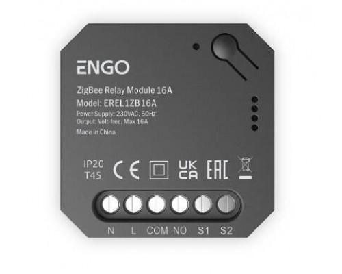Реле, ENGO, ZigBee, 1x16A, выход NO-COM