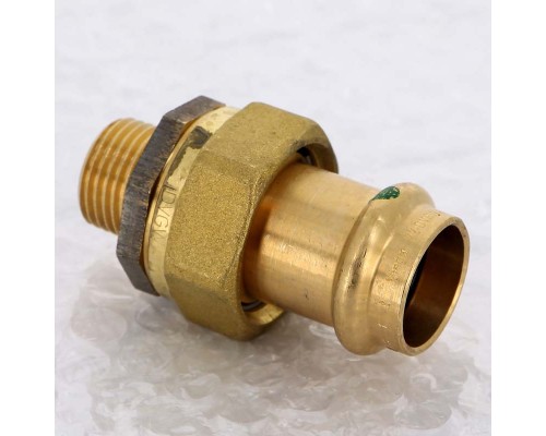 Муфта разъёмная пресс-Н бронза Sanpress VIEGA 22x1/2" Муфта разъёмная пресс-Н бронза Sanpress VIEGA 22x1/2"