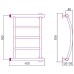 Стилье Минор 0602 Полотенцесушитель водяной 40x50h, цвет без покрытия 00602-5040