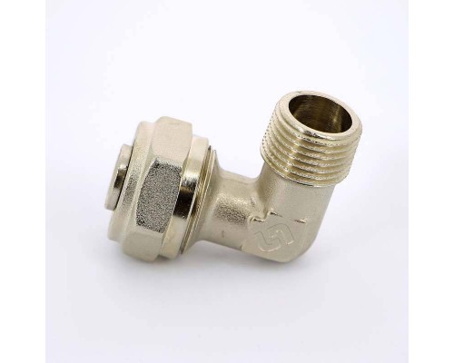 Угол обжим-Н никелированный UNI-FITT 20х1/2"