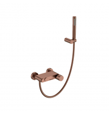 Boheme Stick Diamond Смеситель для душа накладной, ручной душ, шланг 150 см, цвет: brushed bronze 123-BRB