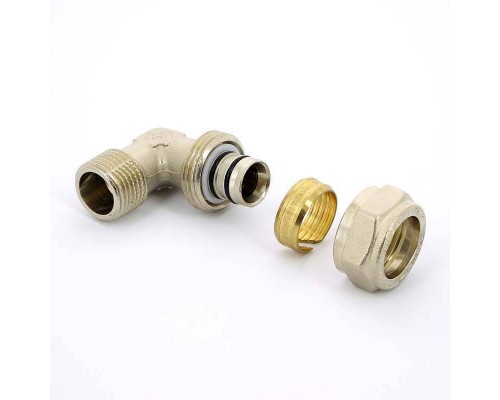 Угол обжим-Н никелированный UNI-FITT 20х1/2"