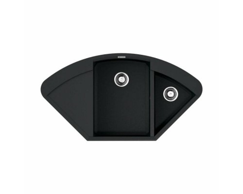 Мойка, OMOIKIRI, Sakaime, шгв 1057-575-230, отверстия для смесителя-6 промаркированных, чаши-2, цвет-чёрный