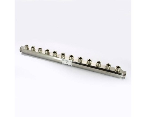 Коллектор ВВ 1" нержавеющая сталь UNI-FITT 12 выходов 3/4"EK