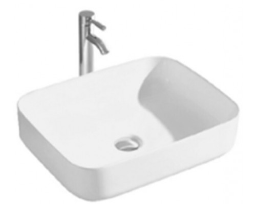 Раковина, Splendy, Bliss, шгв 500-390-130, отверстия для смесителя-отсутствуют, цвет-белый
