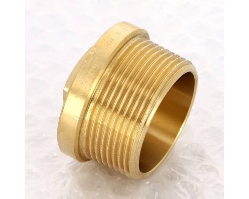 Заглушка Н Viega 1"1/2 с квадратом и бортиком бронза