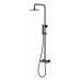 Boheme Stick Душевая стойка с верхним душем 30х57х112,5h см, цвет: black 128-BB.2