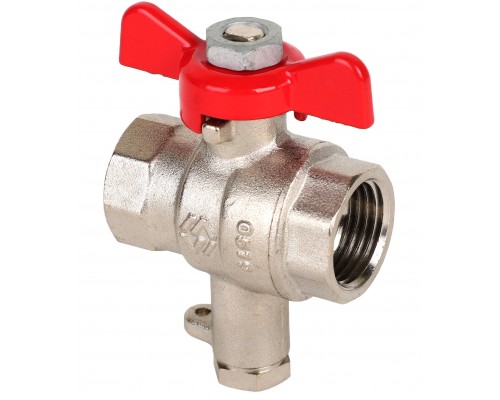 Кран для подключения термодатчика MVI 1/2" x 9 мм, бабочка Кран для подключения термодатчика MVI 1/2" x 9 мм, бабочка