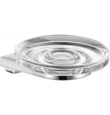 12755019000 COLLECTION MOLL Мыльница настенная из хрустального стекла, держатель хром 12755019000