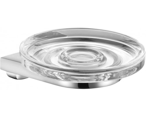 12755019000 COLLECTION MOLL Мыльница настенная из хрустального стекла, держатель хром 12755019000