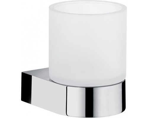 30050019000 EDITION 300 Держатель стакана в комплекте с хрустальным матовым стаканом, хром 30050019000