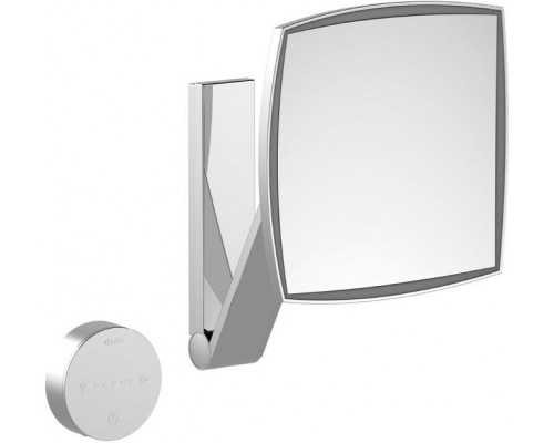 17613019002 ILOOK_MOVE Косметическое зеркало, квадратное, 5-уровневая подсветка, стеклянная панель управления, фактор увеличения x 5, хром 17613019002